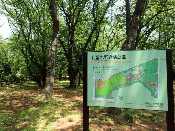 周辺環境:北習志野近隣公園(野球場やテニスコートを備え、豊かな緑の中でスポーツや散策を楽しめます。)