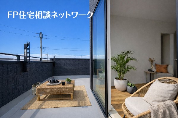 バルコニー※本画像はCGで作成しており、実際に現地に家具はおかれておりません。また価格に家具は含まれておりません