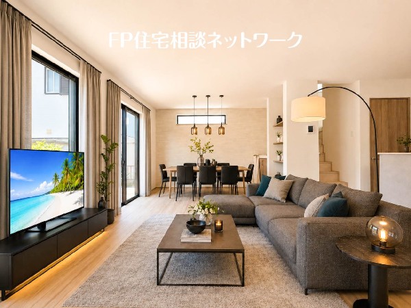 リビングダイニング（本画像はCGで作成しており、実際に現地に家具はおかれておりません。また価格に家具は含まれておりません）