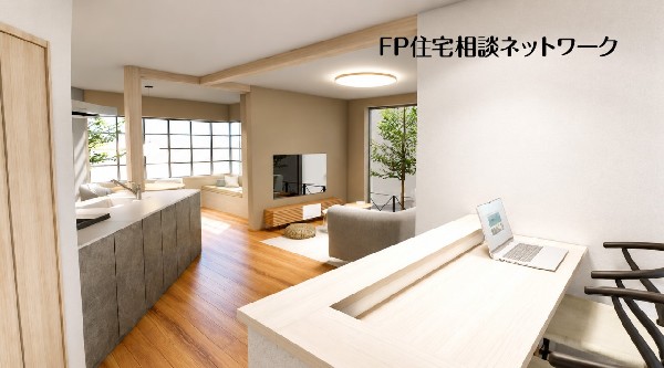 ダイニングキッチン　（本画像はCGで作成しており、実際に現地に家具はおかれておりません。また価格に家具は含まれておりません）