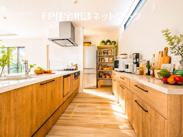 キッチン　（本画像はCGで作成しており、実際に現地に家具はおかれておりません。また価格に家具は含まれておりません）