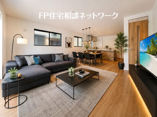 リビングダイニング　（本画像はCGで作成しており、実際に現地に家具はおかれておりません。また価格に家具は含まれておりません）