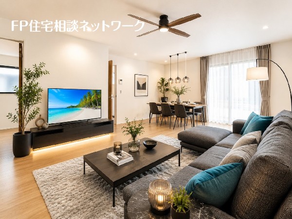 リビングダイニング　（本画像はCGで作成しており、実際に現地に家具はおかれておりません。また価格に家具は含まれておりません）