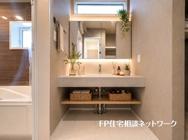 洗面台・洗面所（本画像はCGで作成しており、実際に現地に家具はおかれておりません。また価格に家具は含まれておりません）