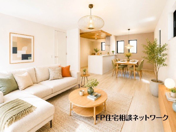 リビングダイニング　（本画像はCGで作成しており、実際に現地に家具はおかれておりません。また価格に家具は含まれておりません）