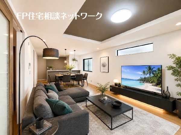 リビングダイニング　（本画像はCGで作成しており、実際に現地に家具はおかれておりません。また価格に家具は含まれておりません）