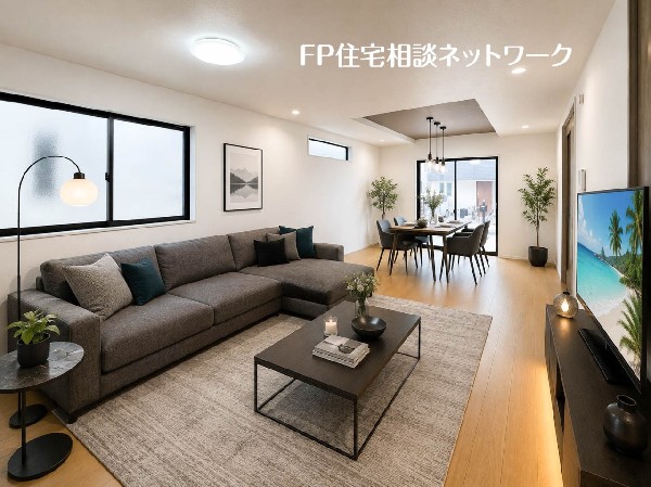リビングダイニング　（本画像はCGで作成しており、実際に現地に家具はおかれておりません。また価格に家具は含まれておりません）